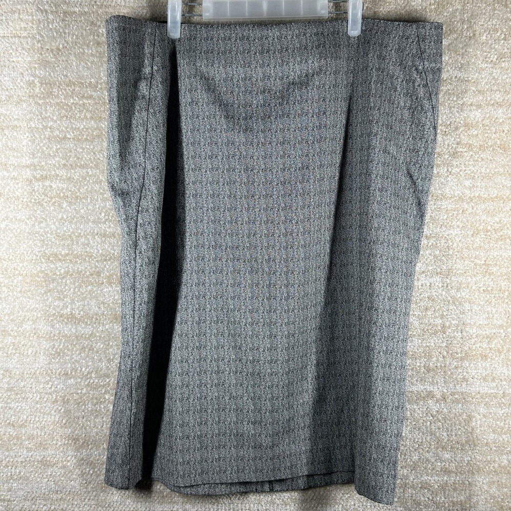 Lane Bryant Womens 22R Sexy Stretch Pencil Skirt Grey Textured Plus Size NWT